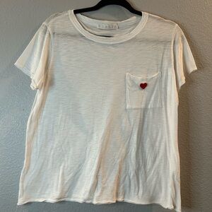 Karlie Classic White Tee With Pocket